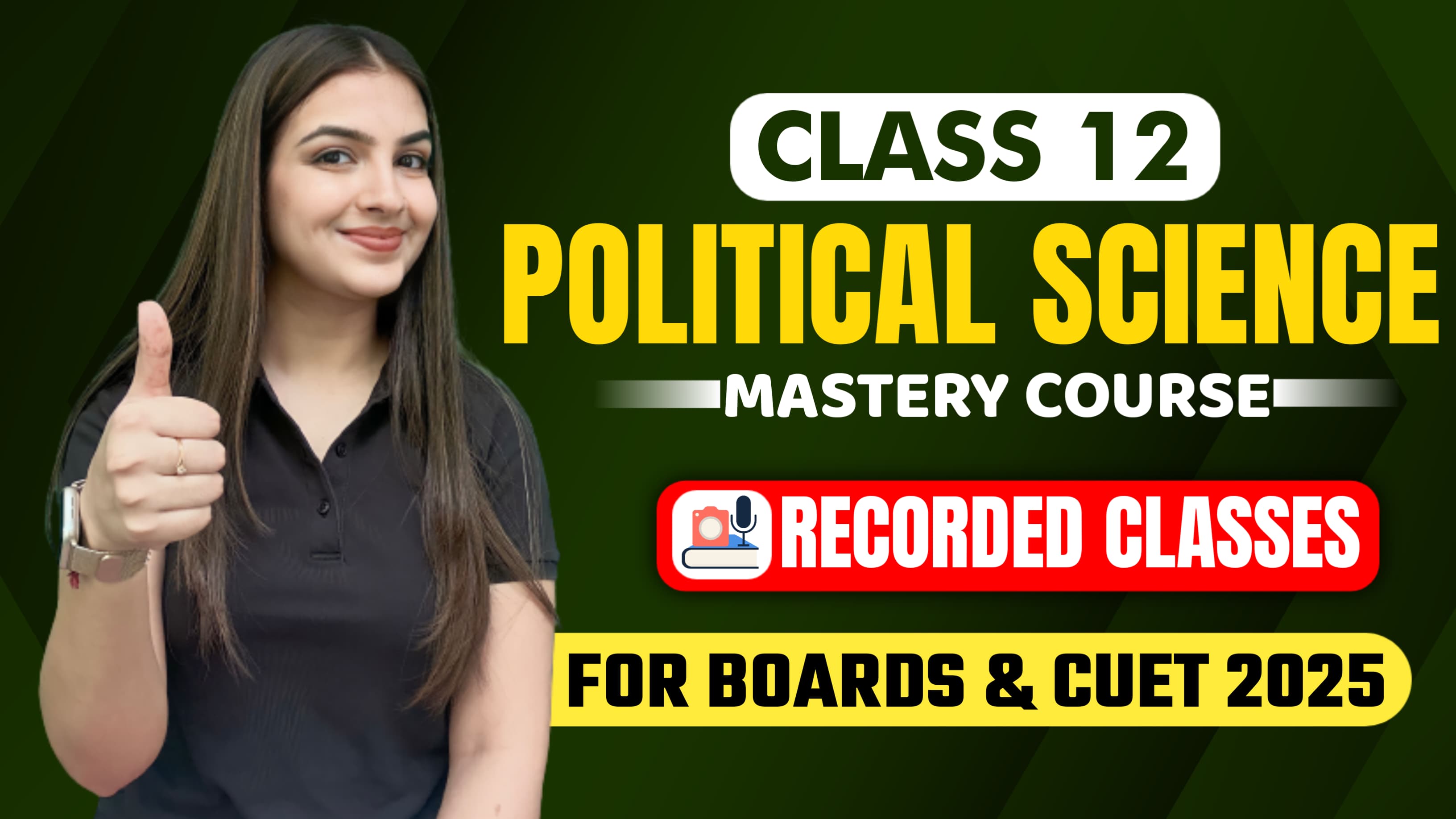 Political Course Class XII Political Science Mastery Course